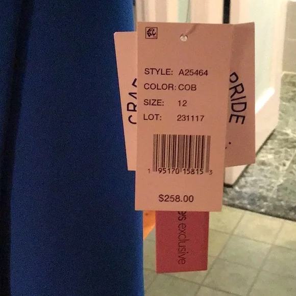 AQUA WOMENS FORMAL GOWN ROYAL BLUE SIZE 12 - Picture 8 of 16